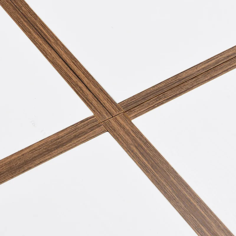 Table basse ronde blanche à double plateau avec rangement – 1 place