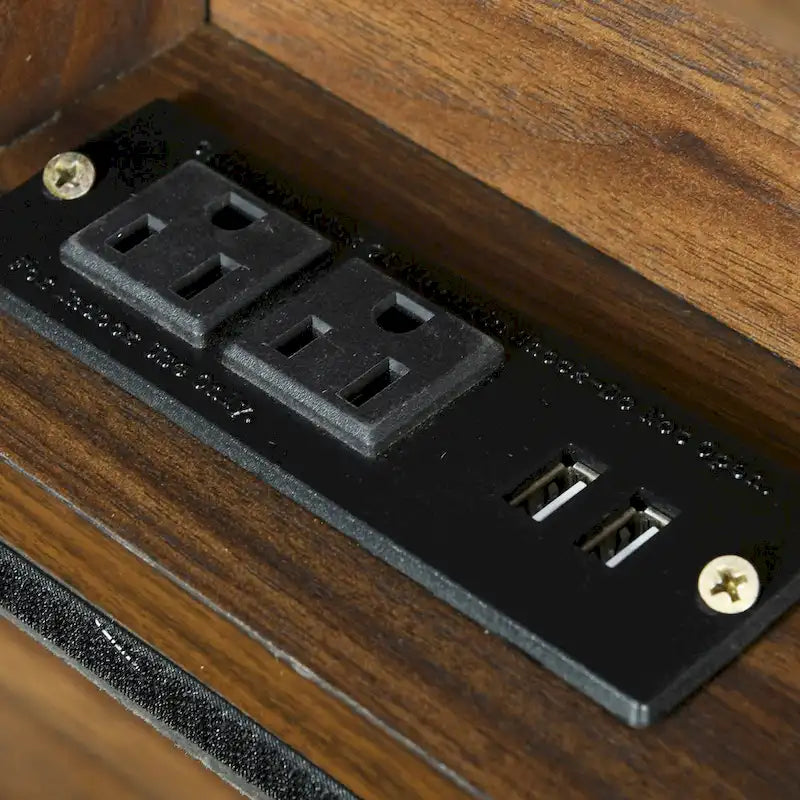 Lit plateforme en lin beige/gris avec rangement de tête de lit dissimulé, lit gigogne, 2 tiroirs et chargement USB – Double / Grand