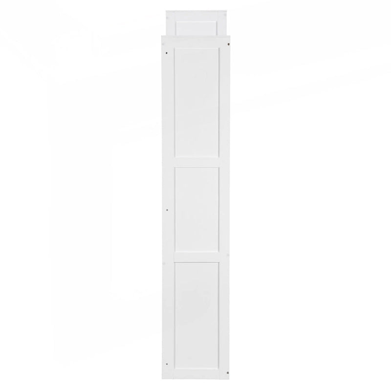 Lit escamotable Espresso Queen avec armoire, bureau et miroir de courtoisie rabattable