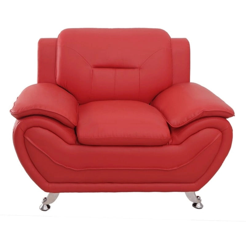 Fauteuil de club en similicuir camel et noir / noir / crème / gris / rouge avec accoudoirs rembourrés – 1 place