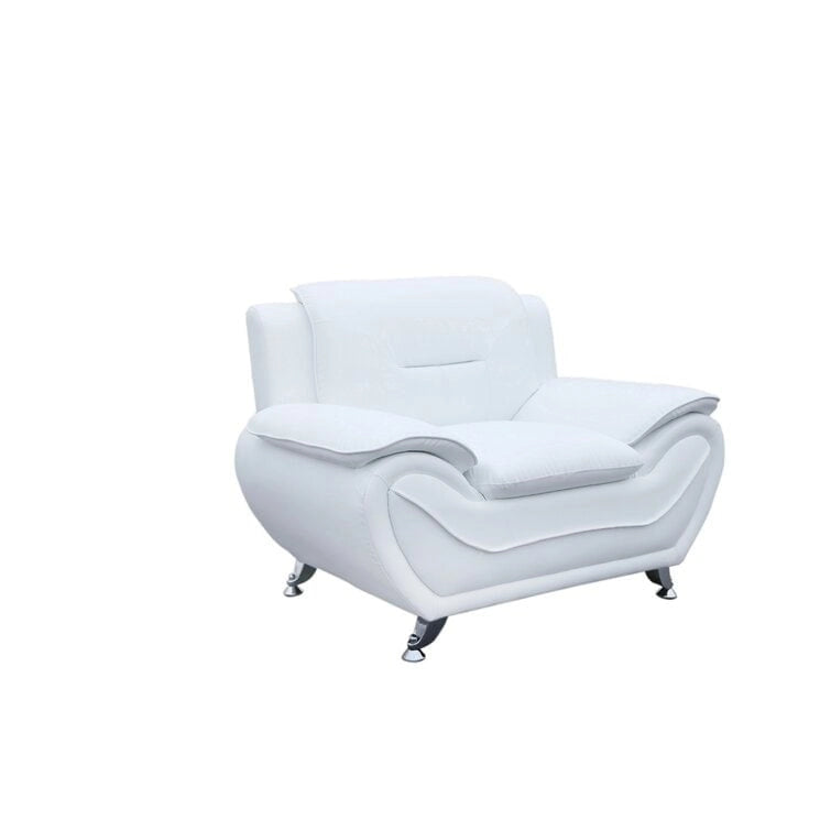 Fauteuil de club en similicuir camel et noir / noir / crème / gris / rouge avec accoudoirs rembourrés – 1 place