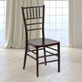 Chaise Chiavari empilable en résine acajou / argent / or / blanc / noir – 1 place