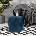 Poufs ronds capitonnés 1 place – Bleu / Vert / Gris / Rose