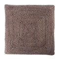 Pouf coussin de sol carré en jute tressé Gris / Bleu / Gris clair / Havane / Ivoire / Rose clair – 1 place