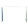 Console en verre dégradé clair / bleu clair – Contemporain Minimaliste