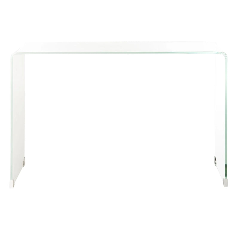 Console en verre dégradé clair / bleu clair – Contemporain Minimaliste