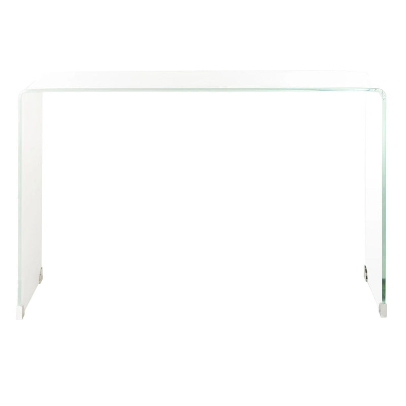 Console en verre dégradé clair / bleu clair – Contemporain Minimaliste