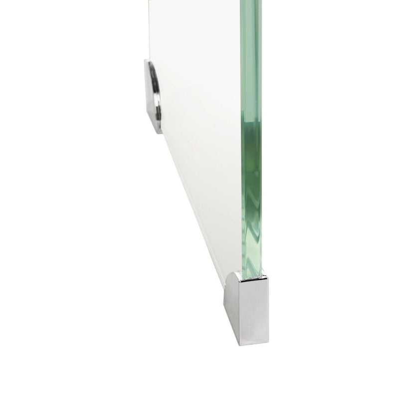 Console en verre dégradé clair / bleu clair – Contemporain Minimaliste