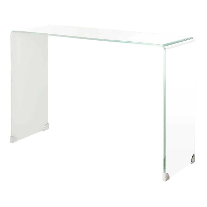 Console en verre dégradé clair / bleu clair – Contemporain Minimaliste