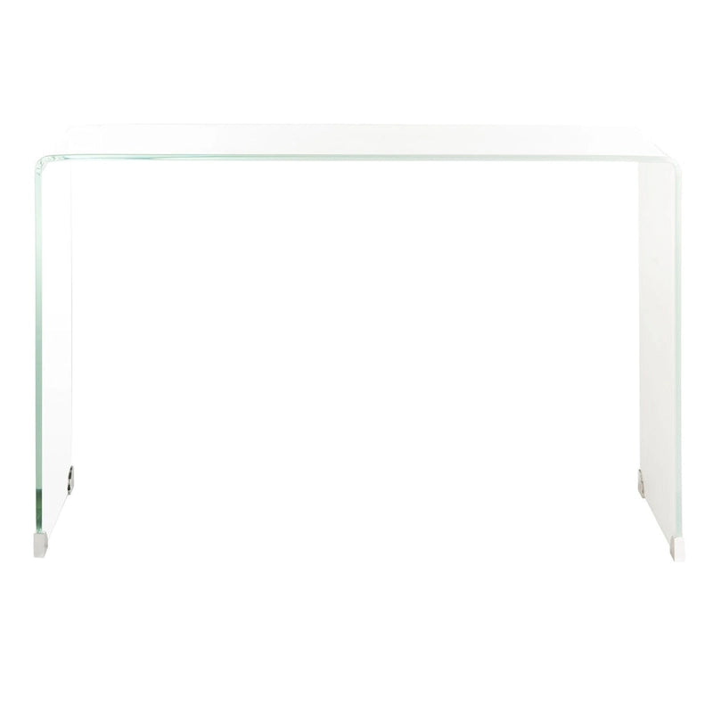 Console en verre dégradé clair / bleu clair – Contemporain Minimaliste