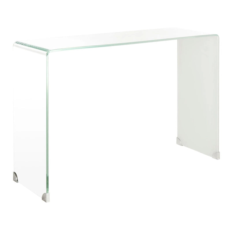 Console en verre dégradé clair / bleu clair – Contemporain Minimaliste