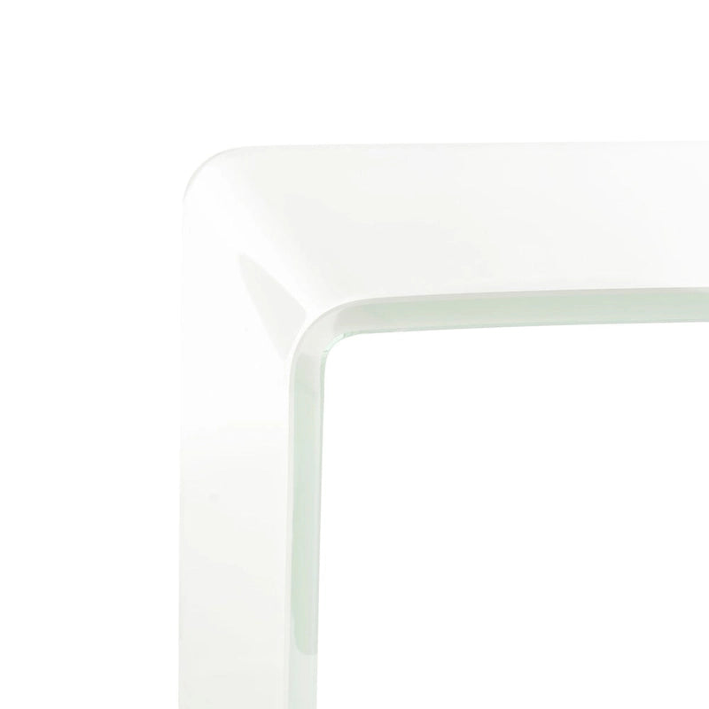 Console en verre dégradé clair / bleu clair – Contemporain Minimaliste