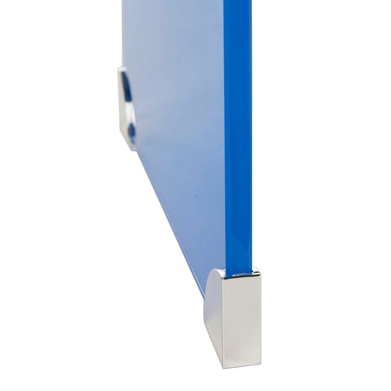 Console en verre dégradé clair / bleu clair – Contemporain Minimaliste