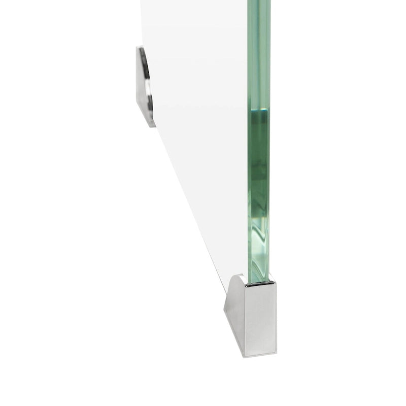 Console en verre dégradé clair / bleu clair – Contemporain Minimaliste