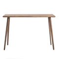 Table console moderne du milieu du siècle brun clair / gris ardoise / blanc vintage