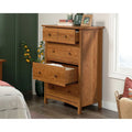 Commode style Shaker à 4 tiroirs Mystic Oak avec tiroirs inférieurs profonds et sangle anti-basculement