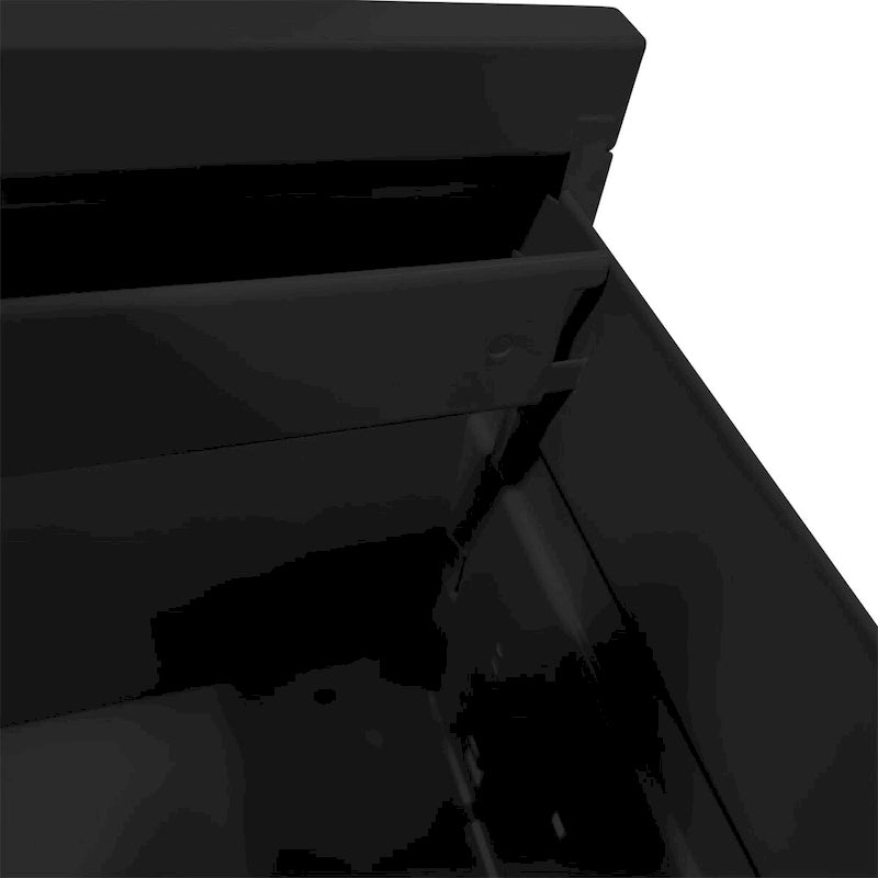 Meuble de classement vertical à 3 tiroirs en acier (blanc/noir) avec serrure, tiroirs à extension totale et conception anti-basculement