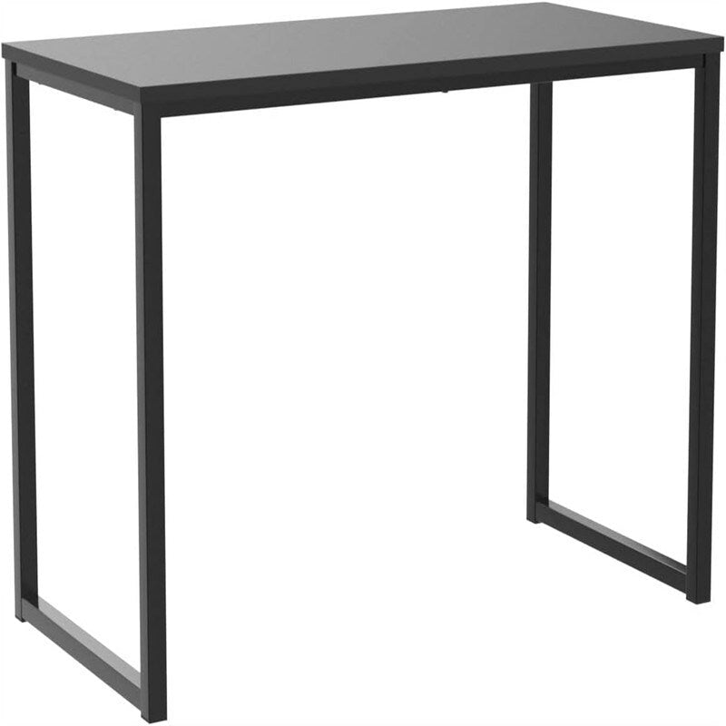 Bureau d'ordinateur 32" avec cadre en acier, blanc/noyer/érable/espresso/noir/chêne/brun rustique