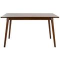 Table à manger rectangulaire Noyer / Blanc antique – 4 places