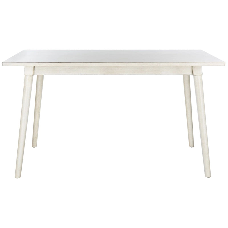 Table à manger rectangulaire Noyer / Blanc antique – 4 places