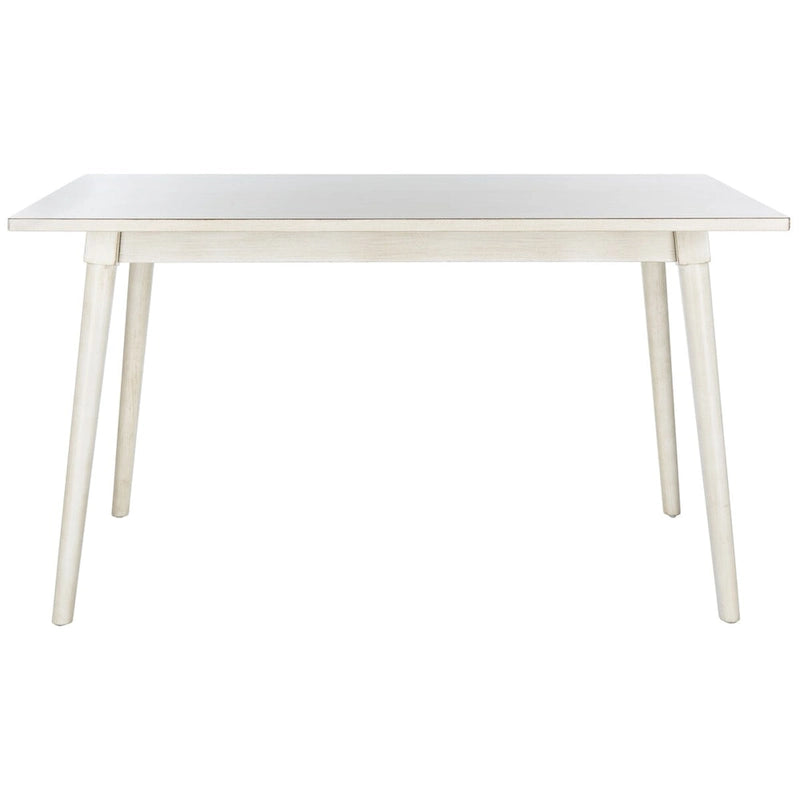 Table à manger rectangulaire Noyer / Blanc antique – 4 places
