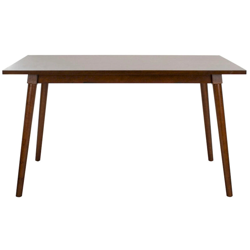 Table à manger rectangulaire Noyer / Blanc antique – 4 places