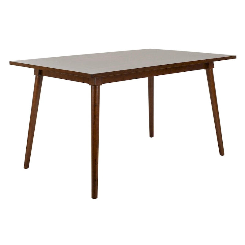 Table à manger rectangulaire Noyer / Blanc antique – 4 places