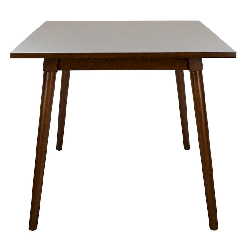 Table à manger rectangulaire Noyer / Blanc antique – 4 places