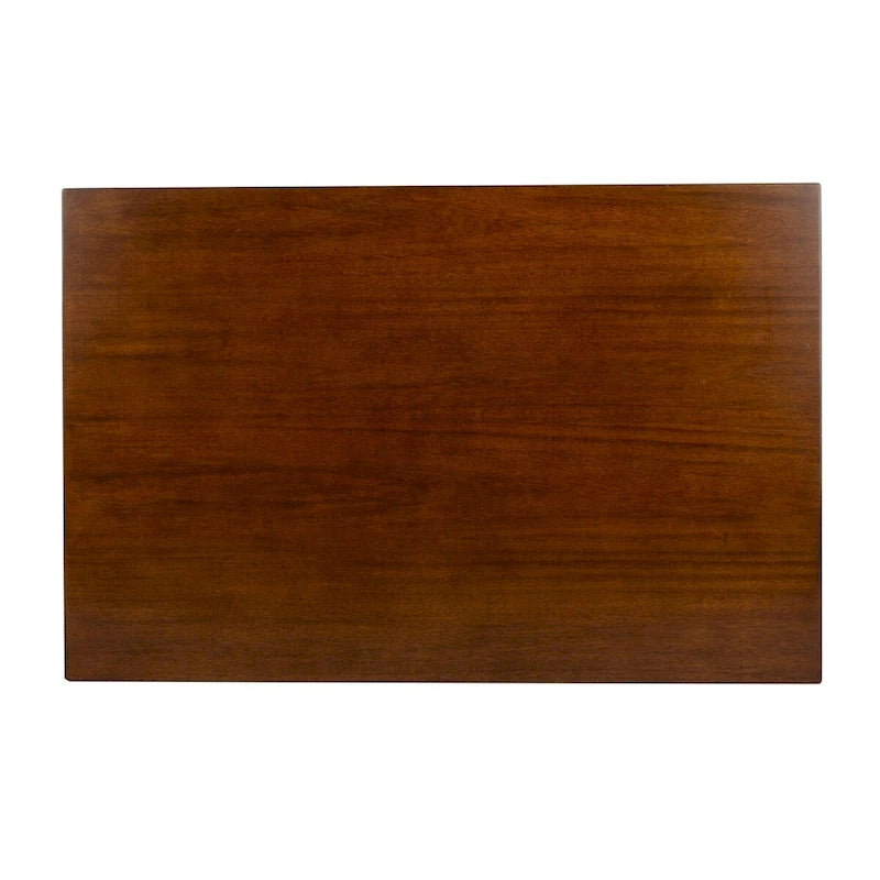Table à manger rectangulaire Noyer / Blanc antique – 4 places